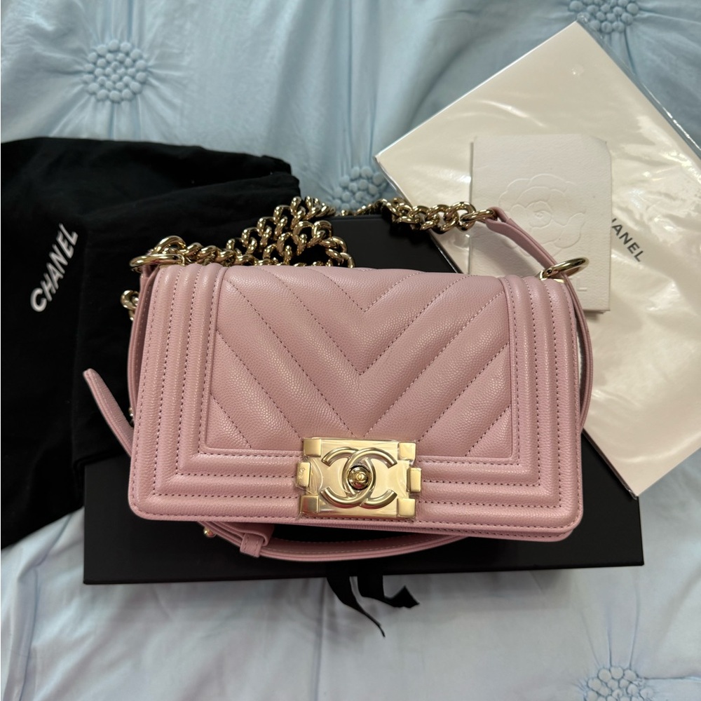 Chanel small boy bag authentic
